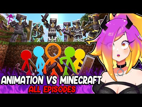 THE REAL MINECRAFT MOVIE! - Animation vs. Minecraft  (ALL EPISODES) Alan Becker reaction