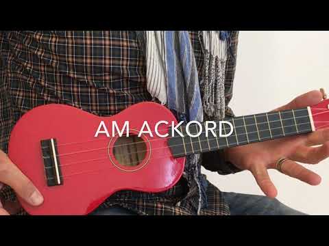 Spela Ukulele Am ackord
