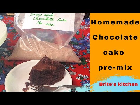 Homemade Chocolate cake pre-mix recipe / How to make best ever chocolate cake instant pre-mix