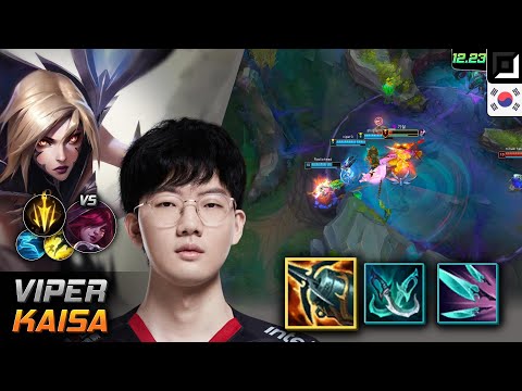 Viper Adc Kai'Sa Build Kraken Slayer Lethal Tempo - Viper Kai'Sa Match Highlight - LOL KR 12.23