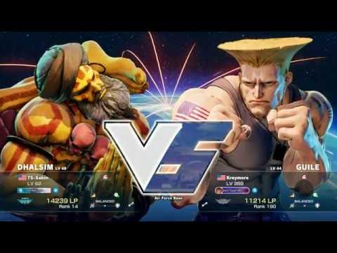SFV FT5 Sets: TS Sabin (Dhalsim) vs Dieminion (Guile) [720P60FPS]