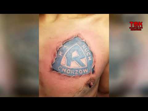 Kibicowskie Tatuaże - Ruch Chorzów