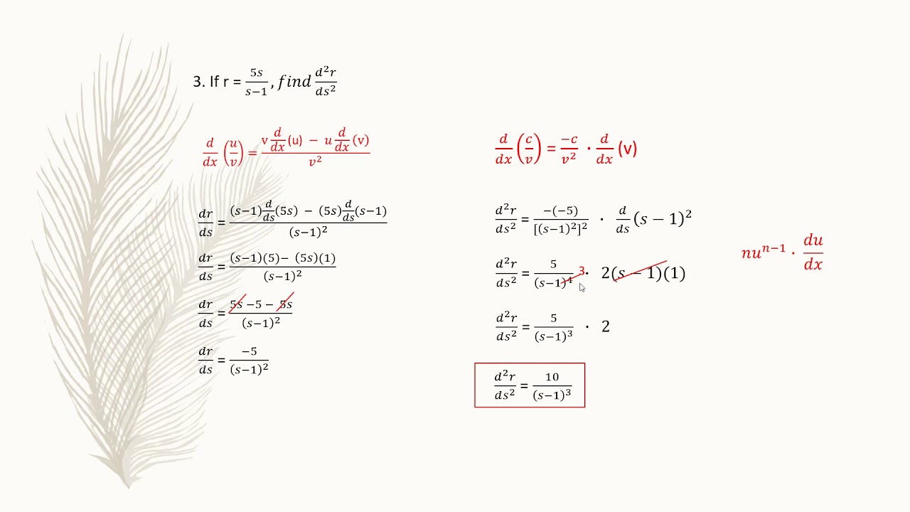 Higher Order Derivatives, Chain Rule and Implicit Differentiation
