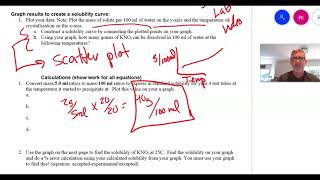 Chem Solubility KNO3 help