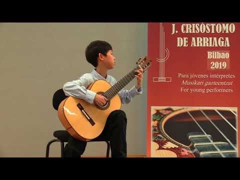 Guanru Li, Estudio Op. 35 nº17 (F. Sor) Arriaga Competition 2019. First Price Level I