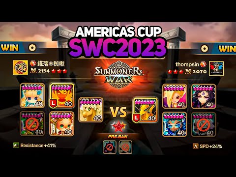 THOMPSIN vs FALLINGFLOWER (BO3). SWC2023 AMERICAS CUP Preliminary Day 1 - Summoners War