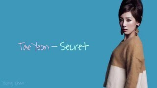 Taeyeon - Secret lyrics [Rom|Eng]