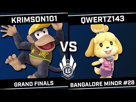 ILG Bangalore Minor #28 - GRAND FINALS - Krimson101 (Diddy Kong) vs qwertz143 (Isabelle)