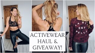 ACTIVEWEAR HAUL & GIVEWAY | Alo Yoga, Varley, Koral & More | CAT MEFFA