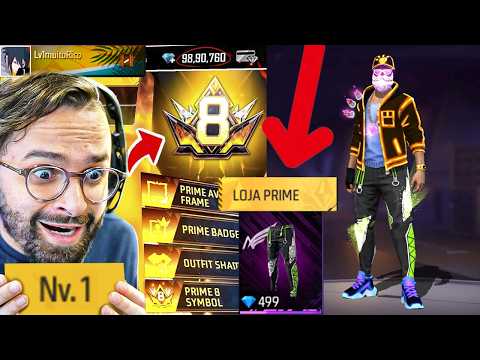 ✅ I BOUGHT PRIME 8 ON FREE FIRE LEVEL 1 ACCOUNT! 😱 (everything bugged!)
