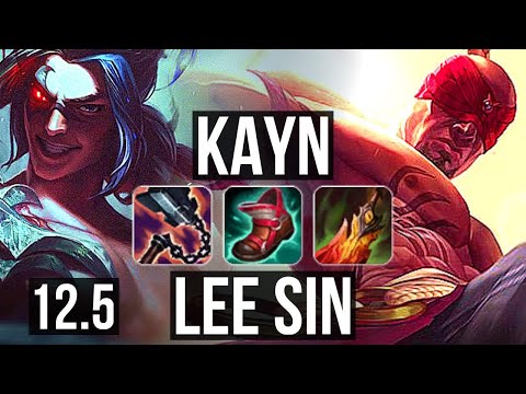 KAYN vs LEE (JNG) | Rank 2 Kayn, 16/2/5, Legendary | KR Challenger | 12.5