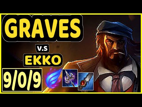MALRANG (GRAVES) vs EKKO - 9/0/9 KDA JUNGLE CHALLENGER GAMEPLAY - KR
