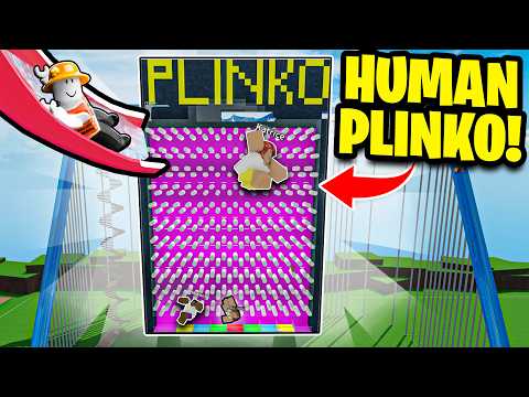 I Built a Human Plinko Machine in Roblox!