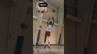 5’7 Dunking On 9’9.5 Rim! #shorts #dunks #dunkademics #dunking #dunkjourney #shortdunker #dunk
