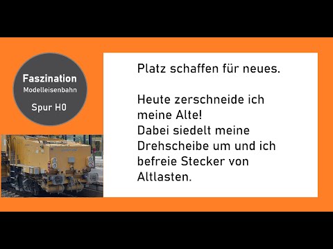 Abriss der Modelleisenbahnanlage. Platz schaffen für neues.