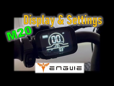 Engwe M20 Display & Controller Settings - Yolin YL81C-B  kph to mph
