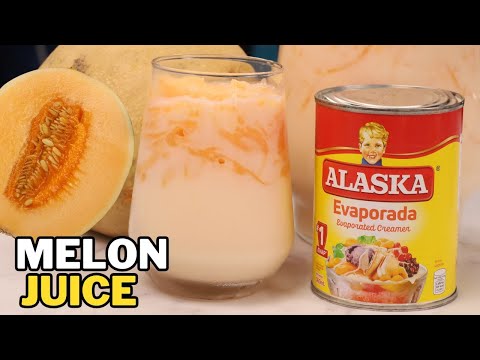 Melon Juice w/ Evaporated milk Recipe (Samalamig na melon)