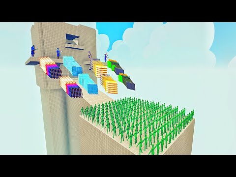 100x ZOMBIE vs 4x EVERY GOD - Totally Accurate Battle Simulator TABS