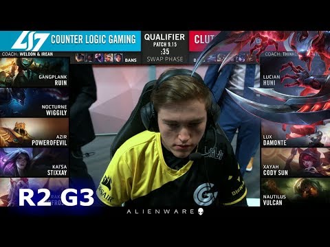 CLG vs CG - Game 3 | Round 2 S9 LCS Regional Qualifier for Worlds 2019 | CLG vs Clutch Gaming G3