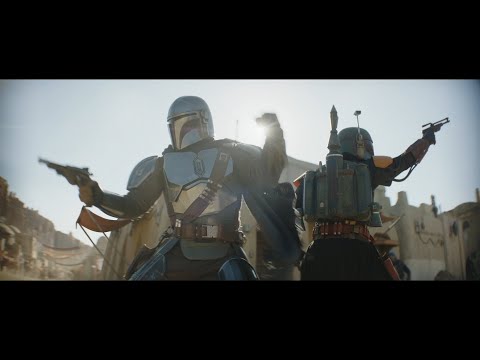 Mando & Boba Fett jetpack cooperation - The Book of Boba Fett (2021)