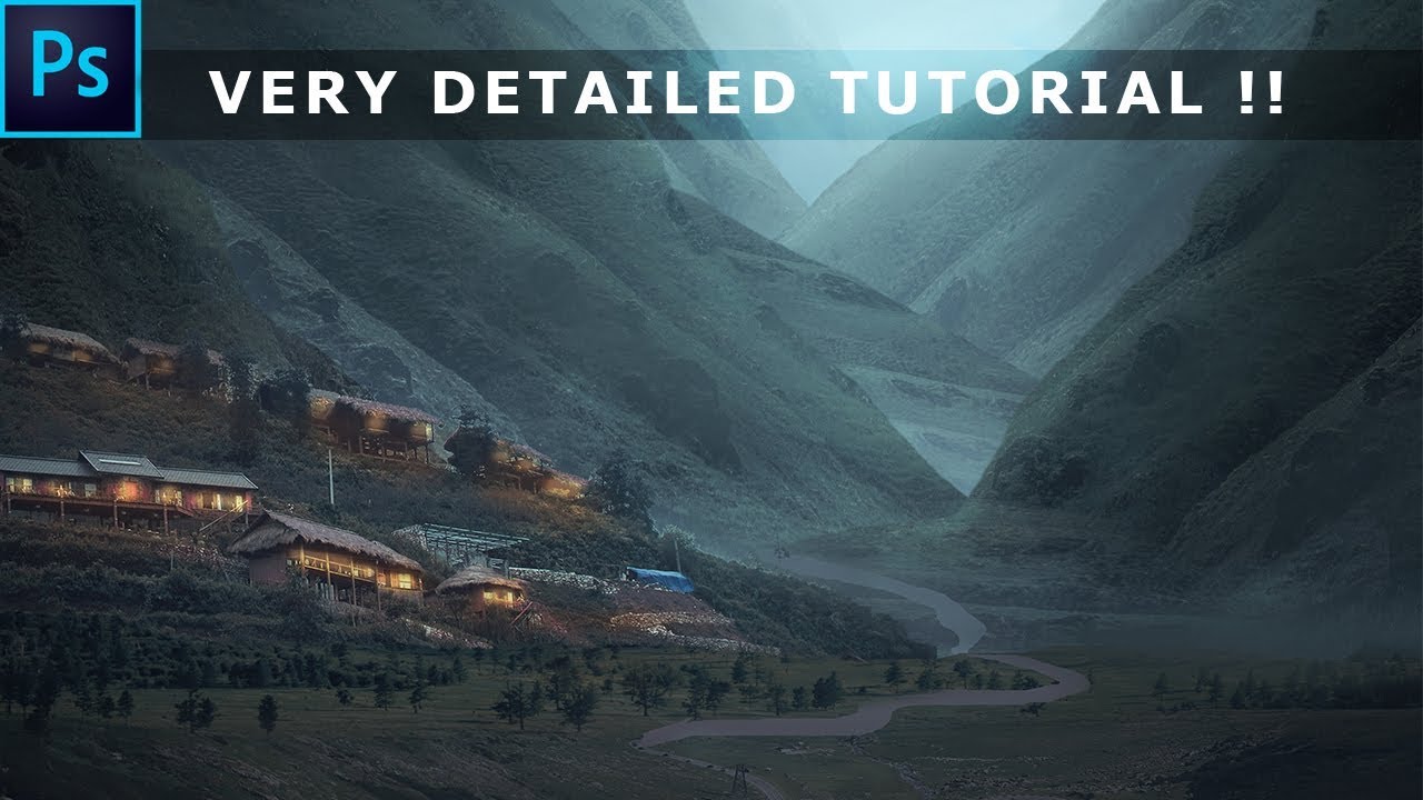 Very detailed Matte Painting tutorial by Photoshop hustler