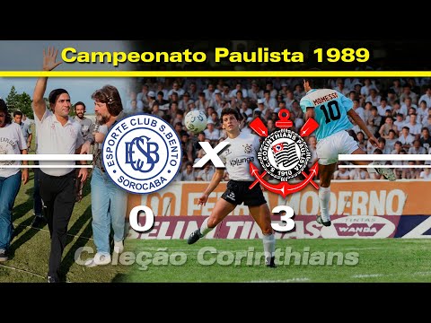 São Bento 0 x 3 Corinthians - 01 / 05 / 1989 - Paulista Championship