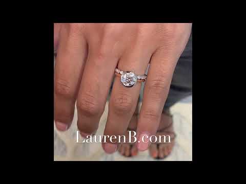 1.61 ct Round Diamond Bezel Set Engagement Ring