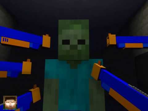 [No ADS] Monster School: NERF WAR CHALLENGE - Minecraft Animation