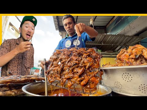 Extreme Street Food in Indonesia 🇮🇩 the legendary spicy grilled chicken