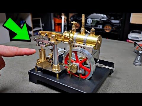 MODEL BEAM STEAM ENGINE - RUNS AND SOUNDS GREAT!