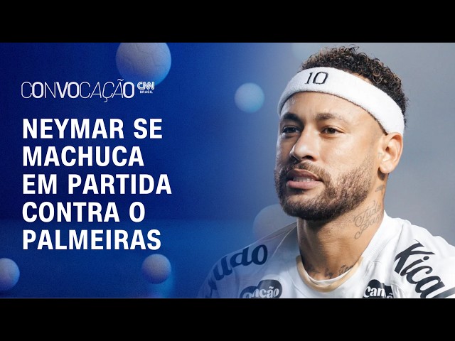 Cuca errou em escalar titulares contra o Palmeiras? Neymar se machuca e Santos vive alerta