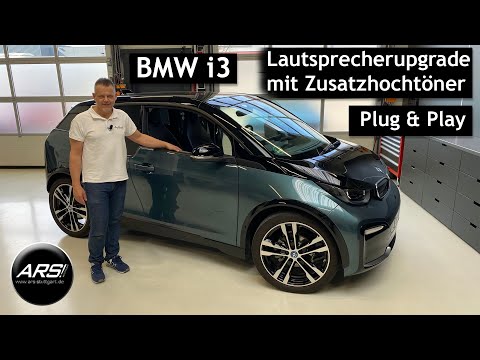 BMW i3 Lautsprecherupgrade mit Zusatzhochtönern im ausgerichteten Aufbaugehäuse zum Selbsteinbau