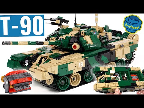T-90 Modern Russian Main Battle Tank WITH INTERIOR - Panlos 632005 (Speed Build Review)
