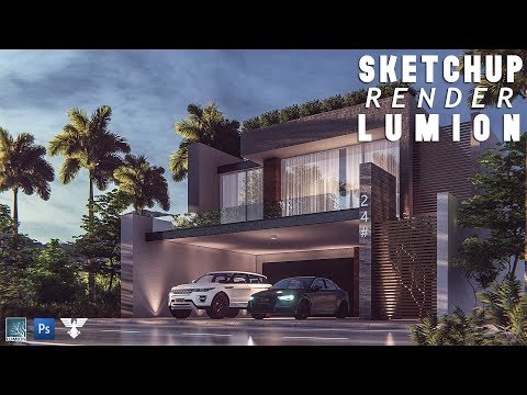 Lumion 6.5 Rendering Tutorial #52 - Best Modern House 2