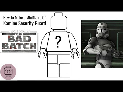 How to make a minifigure of a Kamino Security Guard from The Bad Batch