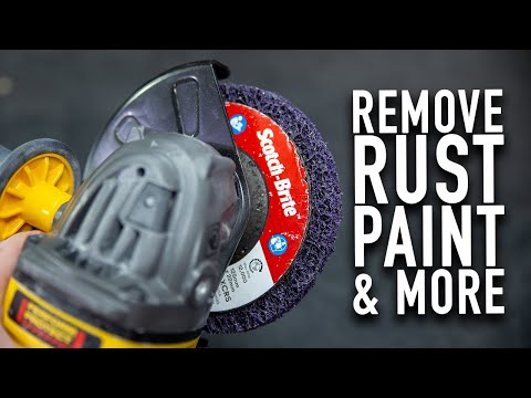 Remove Rust, Paint and Mill Scale - Scotch Brite Clean & Strip Pro Disc 3M