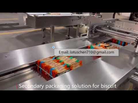 Biscuit flow pack and secondary packaging machine