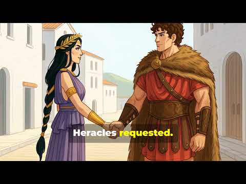 Heracles nine labor: Seizing the girdle of Hippolyte, Queen of the Amazons