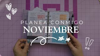 👉 Planea conmigo noviembre ✨ | Organización mensual en mi agenda tamaño personal | @planwithlara
