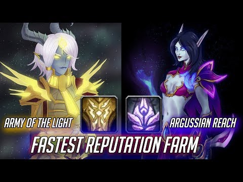 YouTube video about: How to farm army of the light rep?