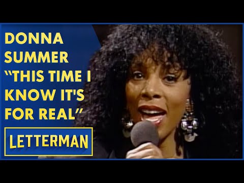 Donna Summer Performs "This Time I Know It's for Real" | Letterman