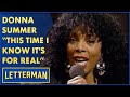 Donna Summer Performs "This Time I Know It's for Real" | Letterman
