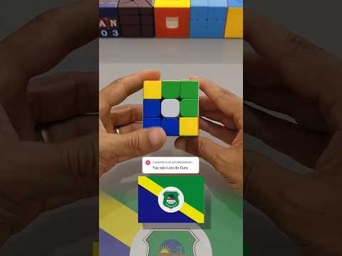Bandeira de São Luís do Curu no cubo mágico #shortsviral #rubikscube