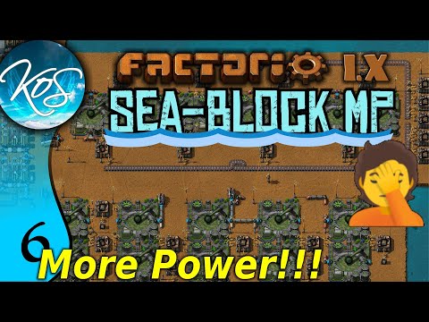 Factorio Seablock 6 - NERVOUS BREAKDOWN OVER POWER | MP with Mathias