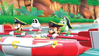 Can Pirate Mario, Luigi, and Yoshi Survive the River in Super Mario Party? (River Survival Mode!)