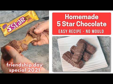 Friendship day Special Chocolate Recipe | Homemade 5 Star Chocolate | Caramel Filled Chocolates Video
