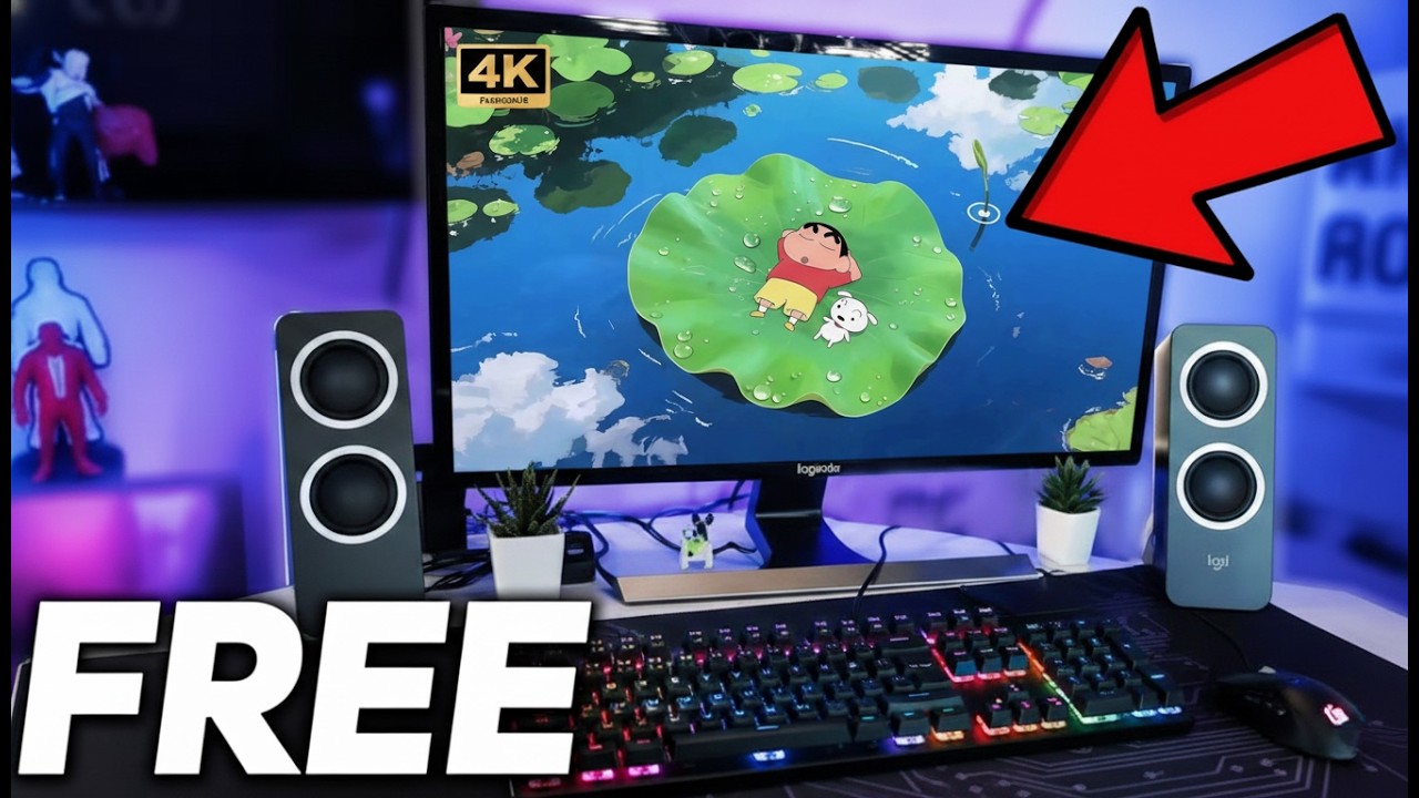 #Shinchan & #Shiro | Water Lily Chill Live Wallpaper | [4K]