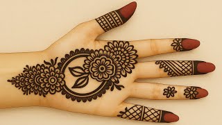 🌿*“Elegant Flower Mehndi Design 🌸 | Easy Back Hand Henna for Eid, Brides & Parties 2025