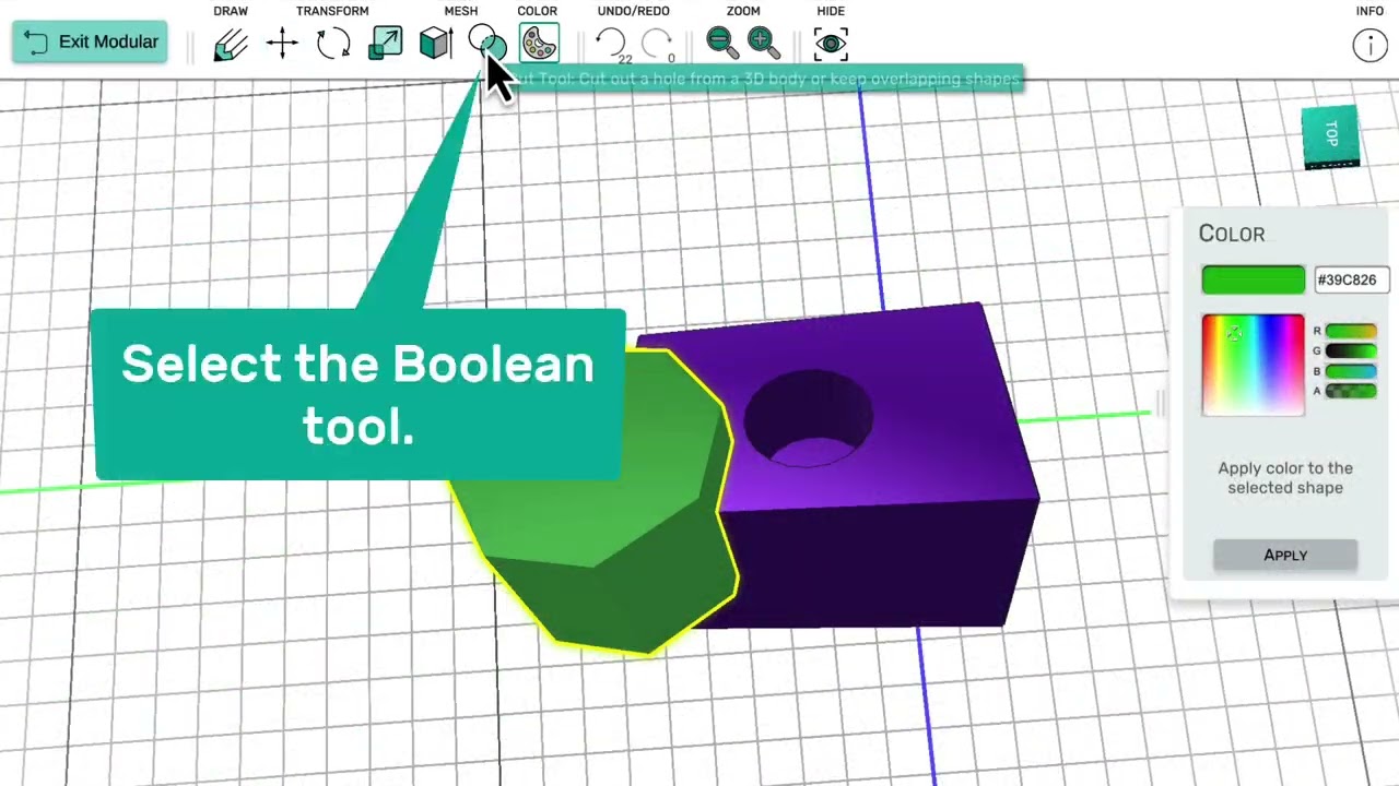 Boolean Tool Tutorial: Makers Empire Advanced Module