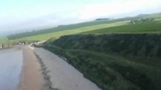 preview picture of video 'Beach launch flights at Lunan Bay'
